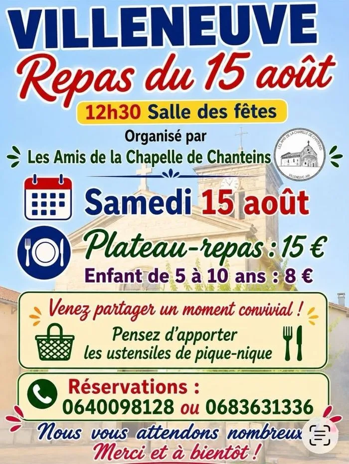 Repas du 15 août