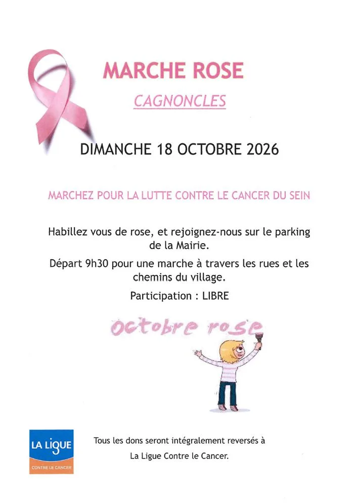 Marche rose à Cagnoncles 🎀🎗️