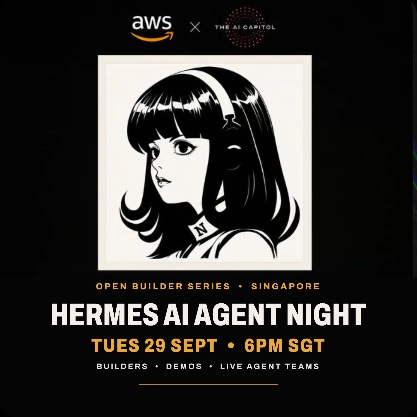 Hermes AI Agent Night - The AI Capitol & Amazon Web Services