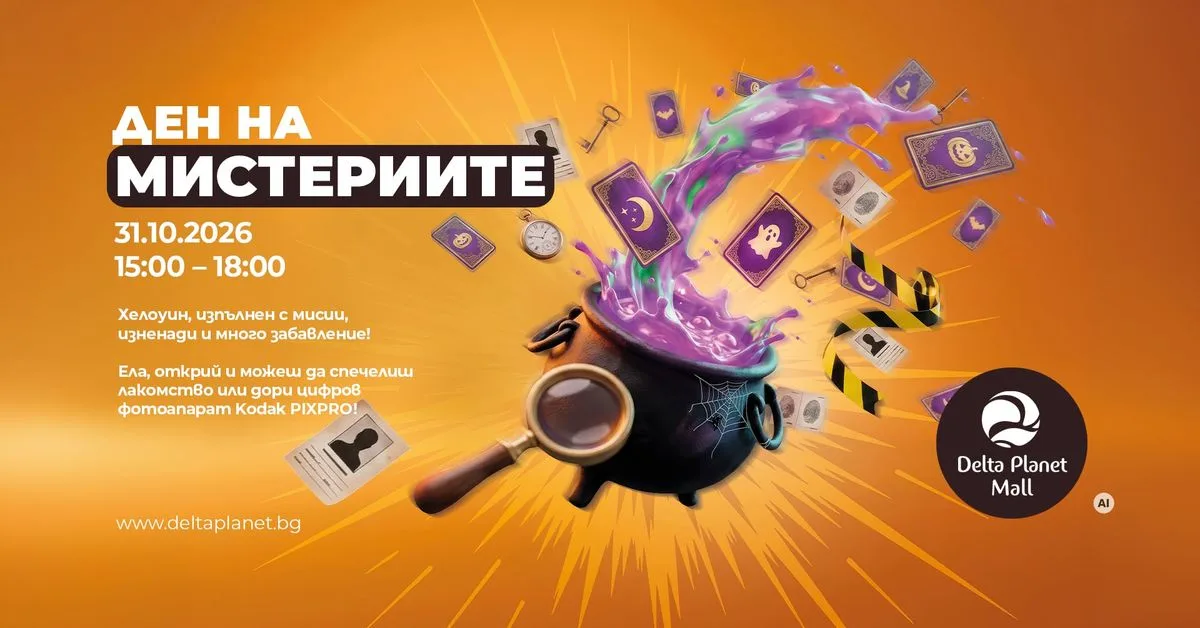 🎃 Ден на мистериите в Delta Planet Mall! 🔍👻