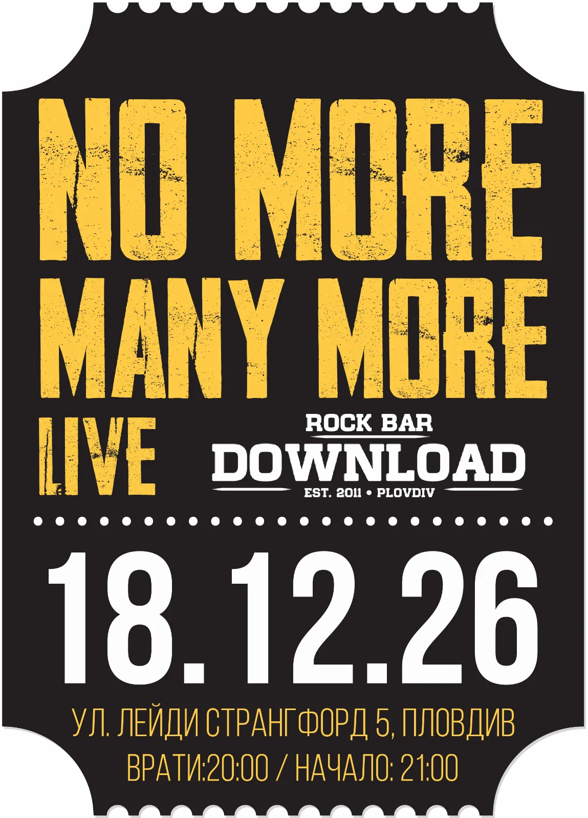 No More Many More live at Rock Bar Download