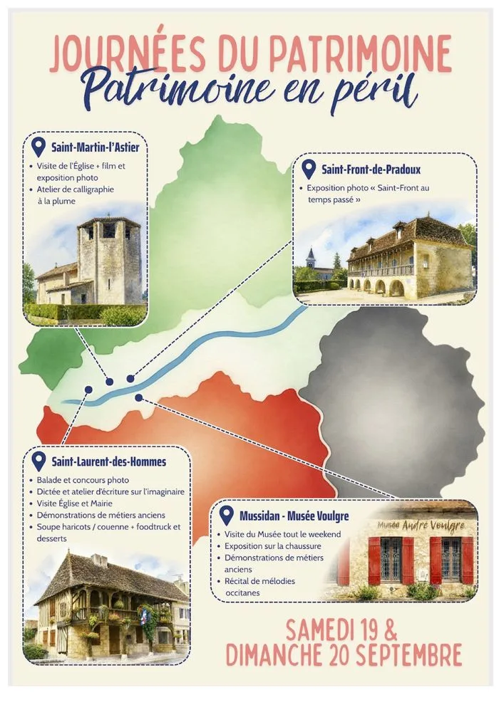 Au Fil de l'Isle : inauguration des Journées du Patrimoine en vallée de l'Isle