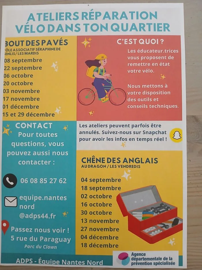 Atelier de réparation vélo