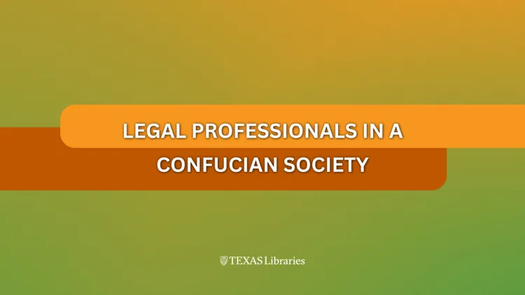 Legal Professionals in a Confucian Society: The Qing Juridical Field in Late Imperial China 2026 Taiwan Lectures on Chinese Studies by Prof. Li Chen, University of Toronto