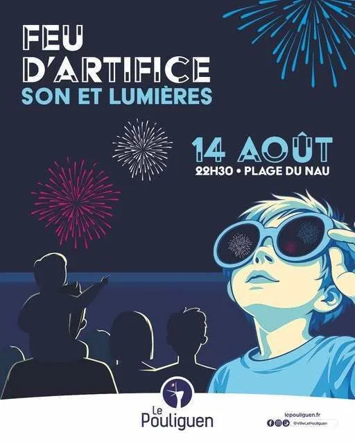 Feu d'artifice : son et lumières