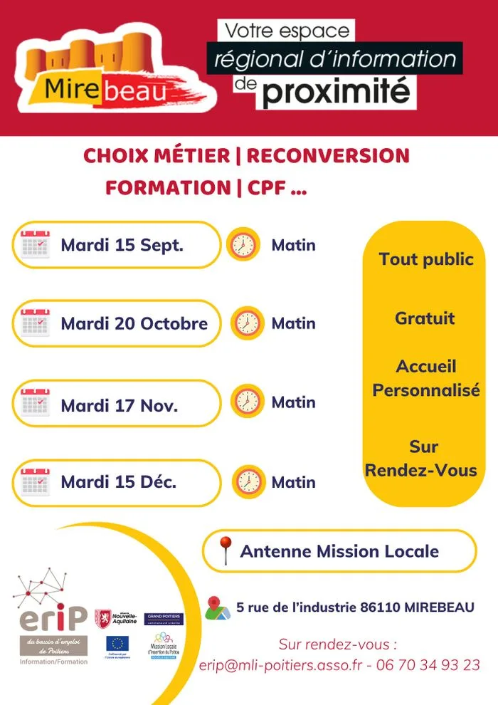 Permanences ERIP à Mirebeau