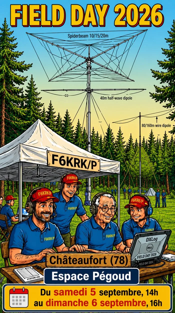 Le Radio Club F6KRK remet le couvert à Châteaufort : un Field Day 2026 plus ambitieux que jamais !