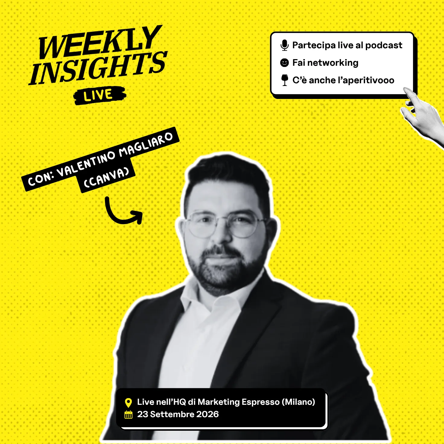 Weekly Insights Live - Questa volta con noi Canva Italia ☕️