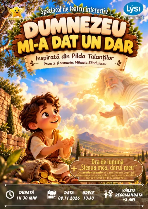 Dumnezeu mi-a dat un dar + Ora de lumină "Darul meu, steaua mea" (atelier creativ)