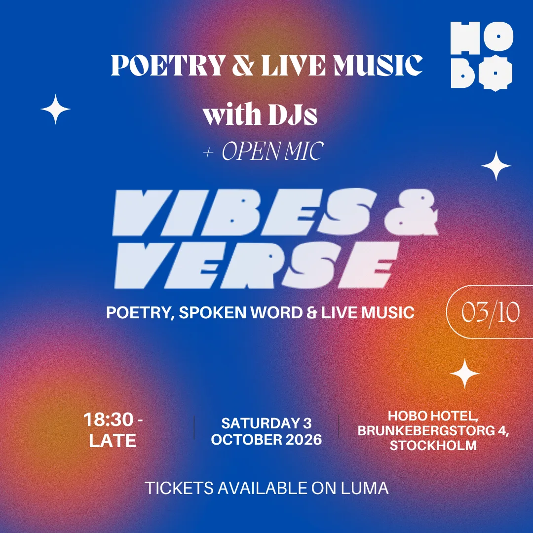 Vibes & Verse Oct 3rd @ Hobo Hotel