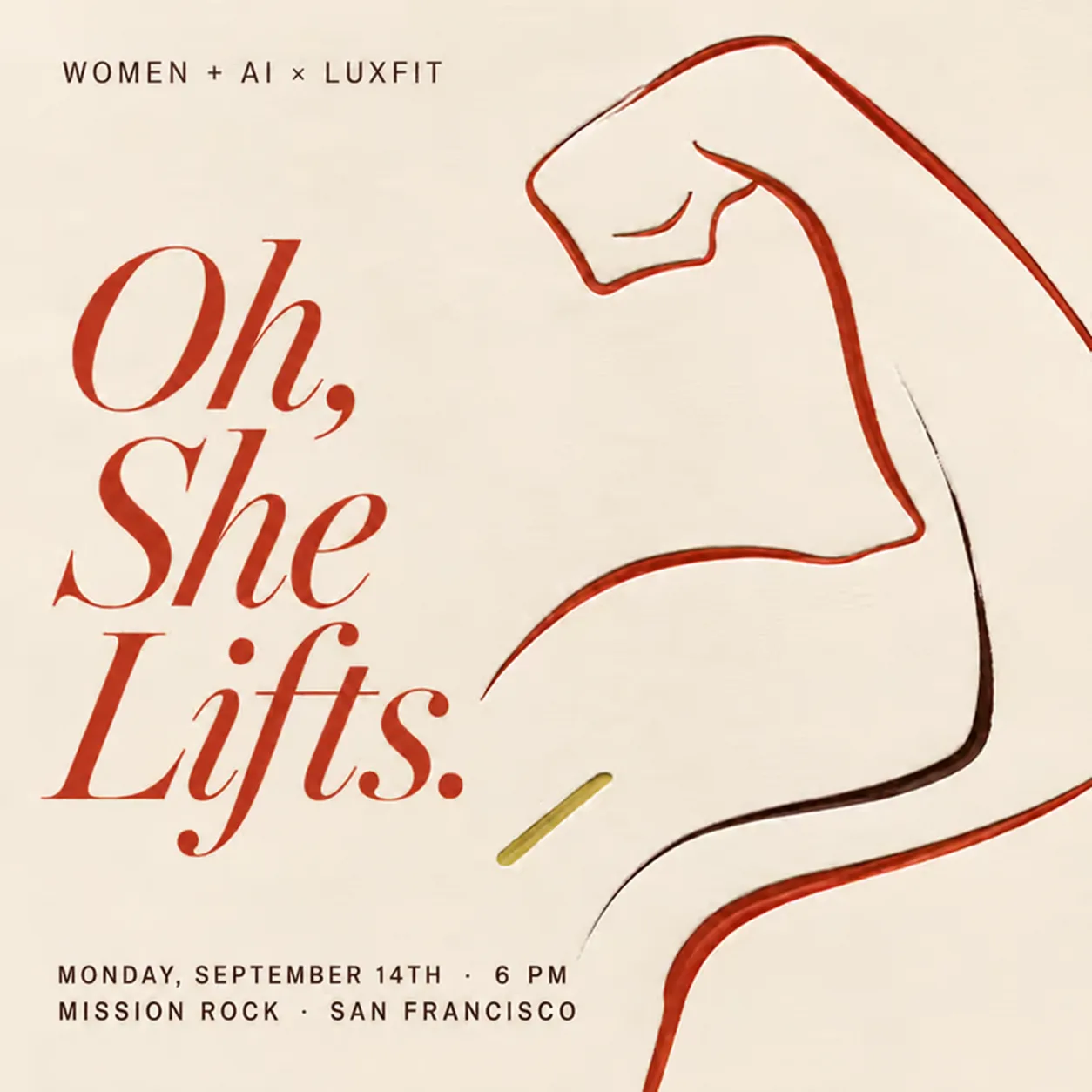 Women + AI x Luxfit Collab: Oh, She Lifts