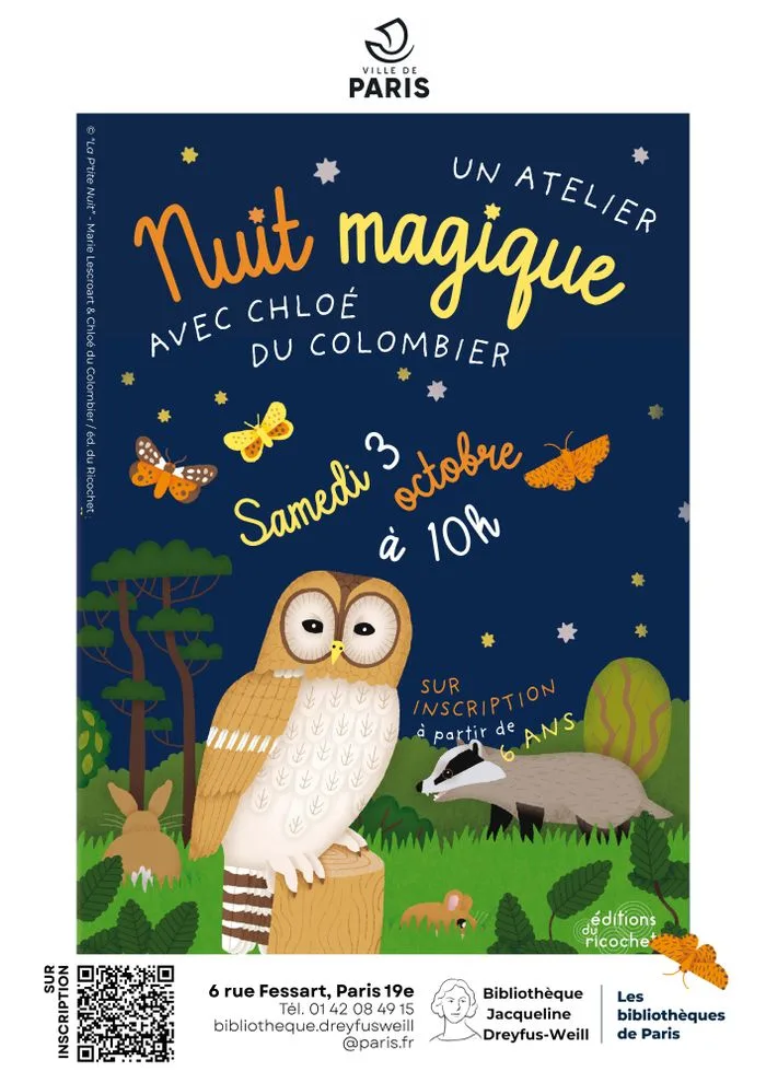 Nuit magique : un atelier avec Chloé du Colombier