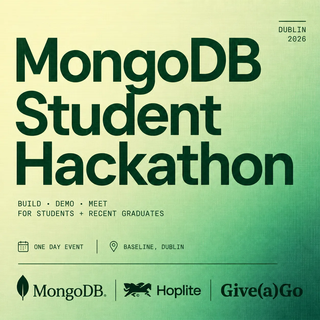 MongoDB Dublin Student Builder Day
