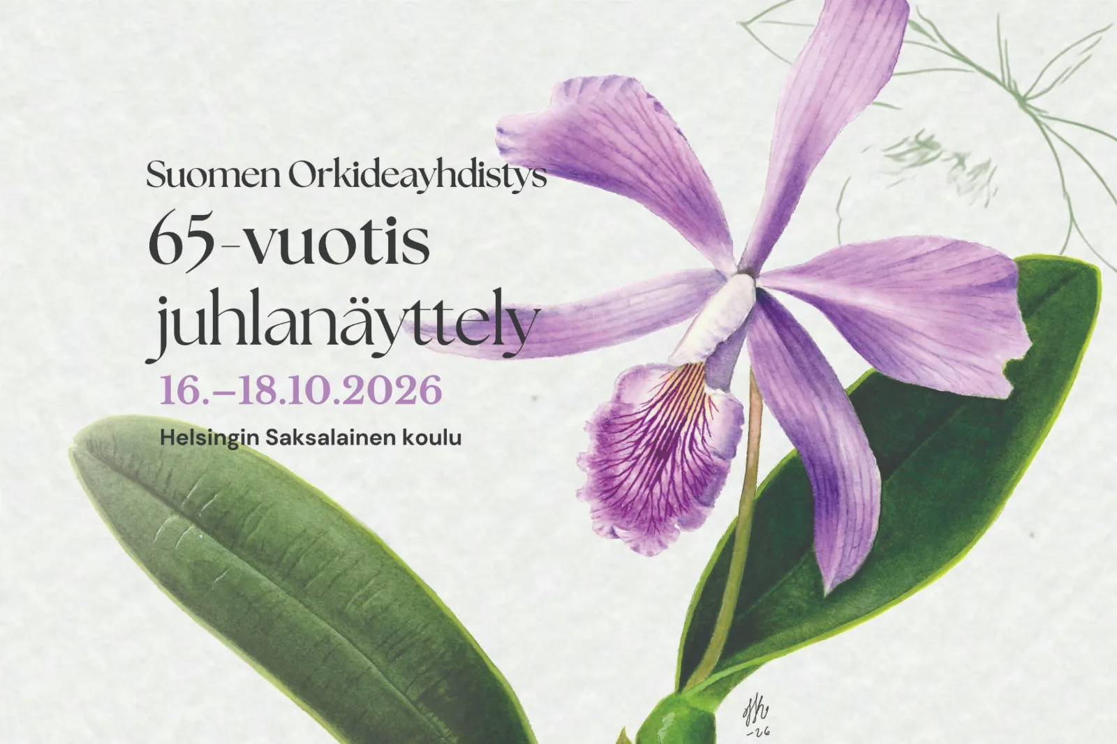 Finnish Orchid Society - 65th Anniversary Exhibition