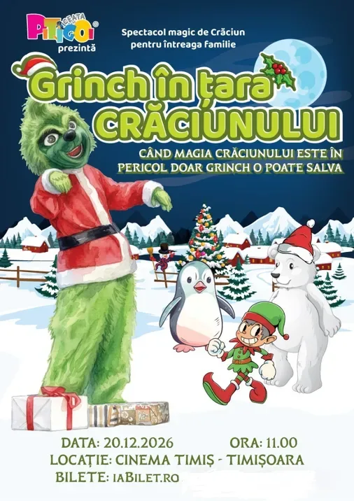 Timisoara: Grinch in Tara Craciunului