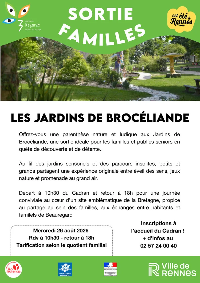SORTIE FAMILLES AUX JARDINS DE BROCÉLIANDE