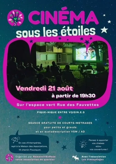 Cinéma sous les étoiles à la Cité Rose