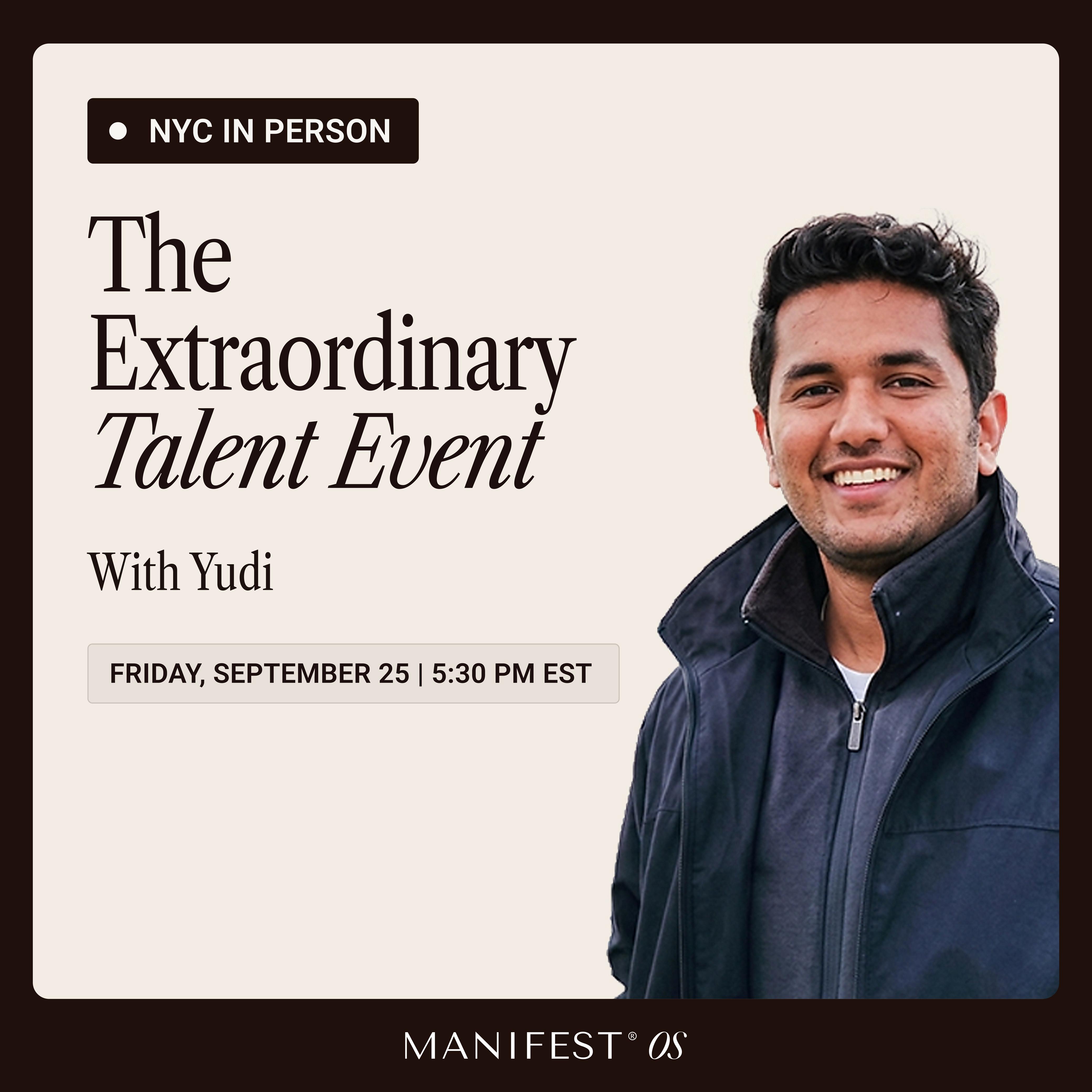 The Extraordinary Talent Event (NYC In Person)