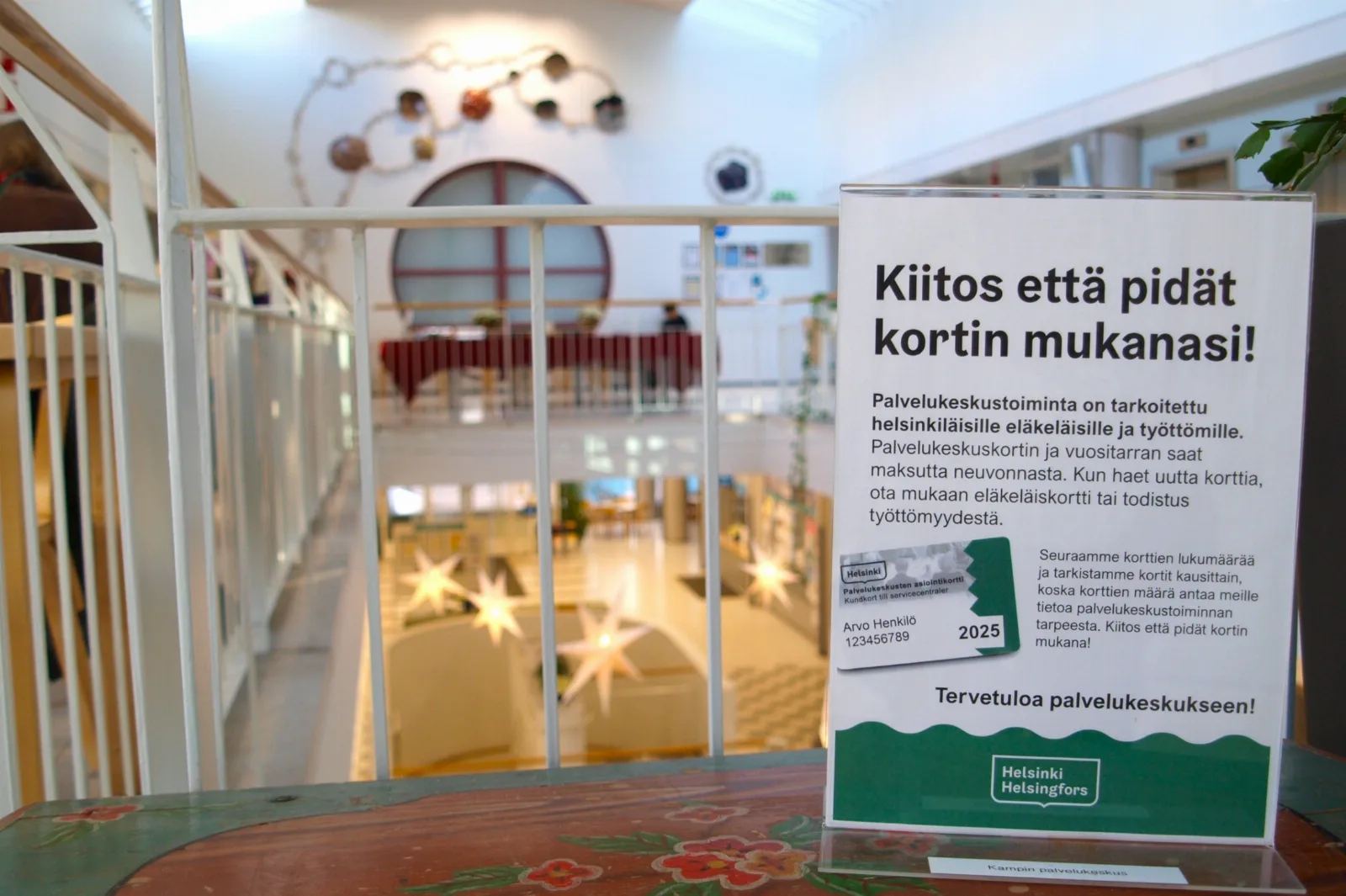 Opastettu tutustumiskäynti Kampin palvelukeskukseen