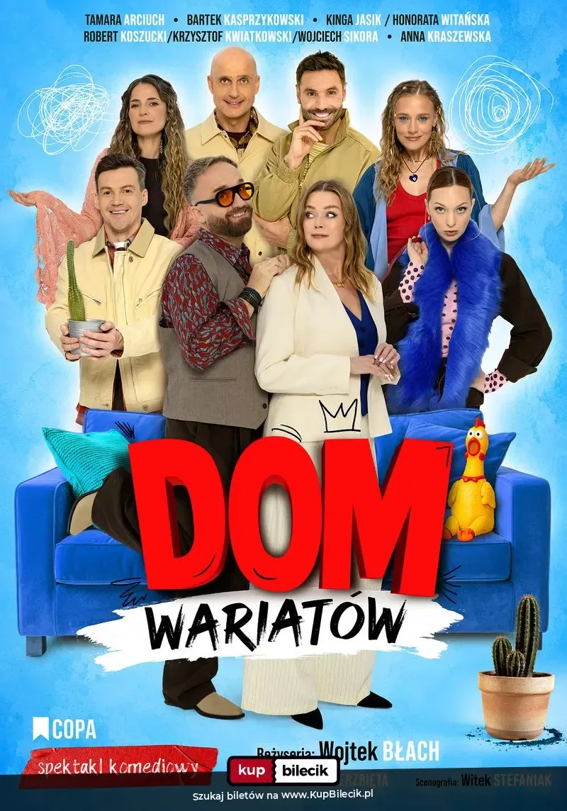 DOM WARIATÓW - spektakl komediowy