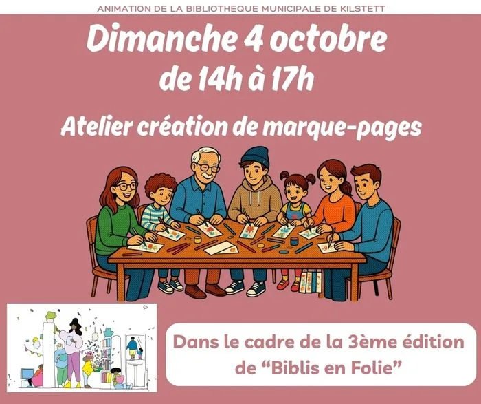 Atelier de création de marque-pages