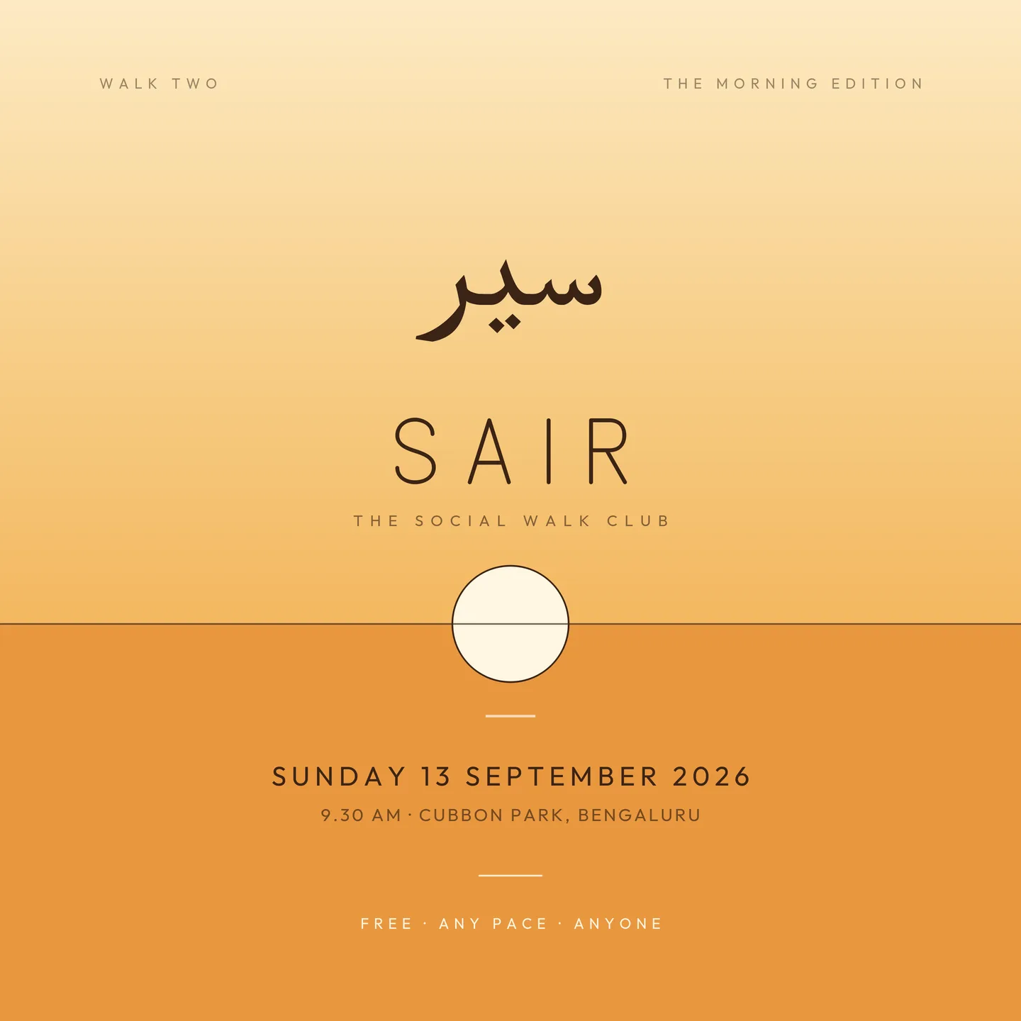 Sair Club | Walk Two at Cubbon Park