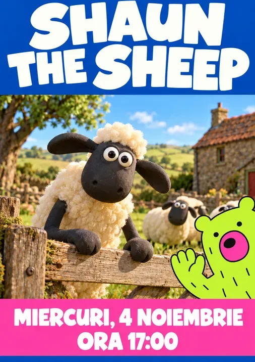 Shaun the Sheep - Proiecție în cadrul BKFF la Cinema Europa
