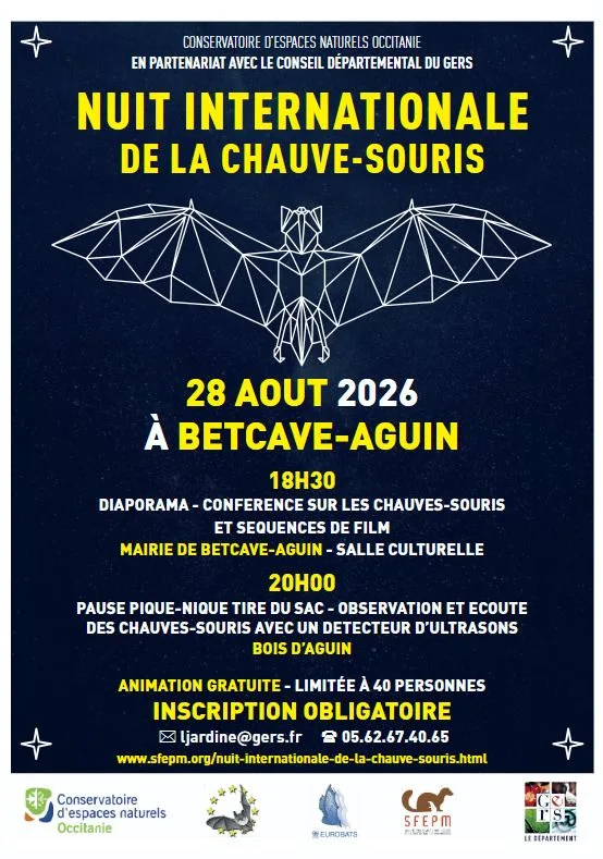 Nuit internationale de la chauve-souris à Betcave-Aguin